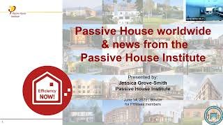 Passive House Worldwide – Updates from the Passive House Institute